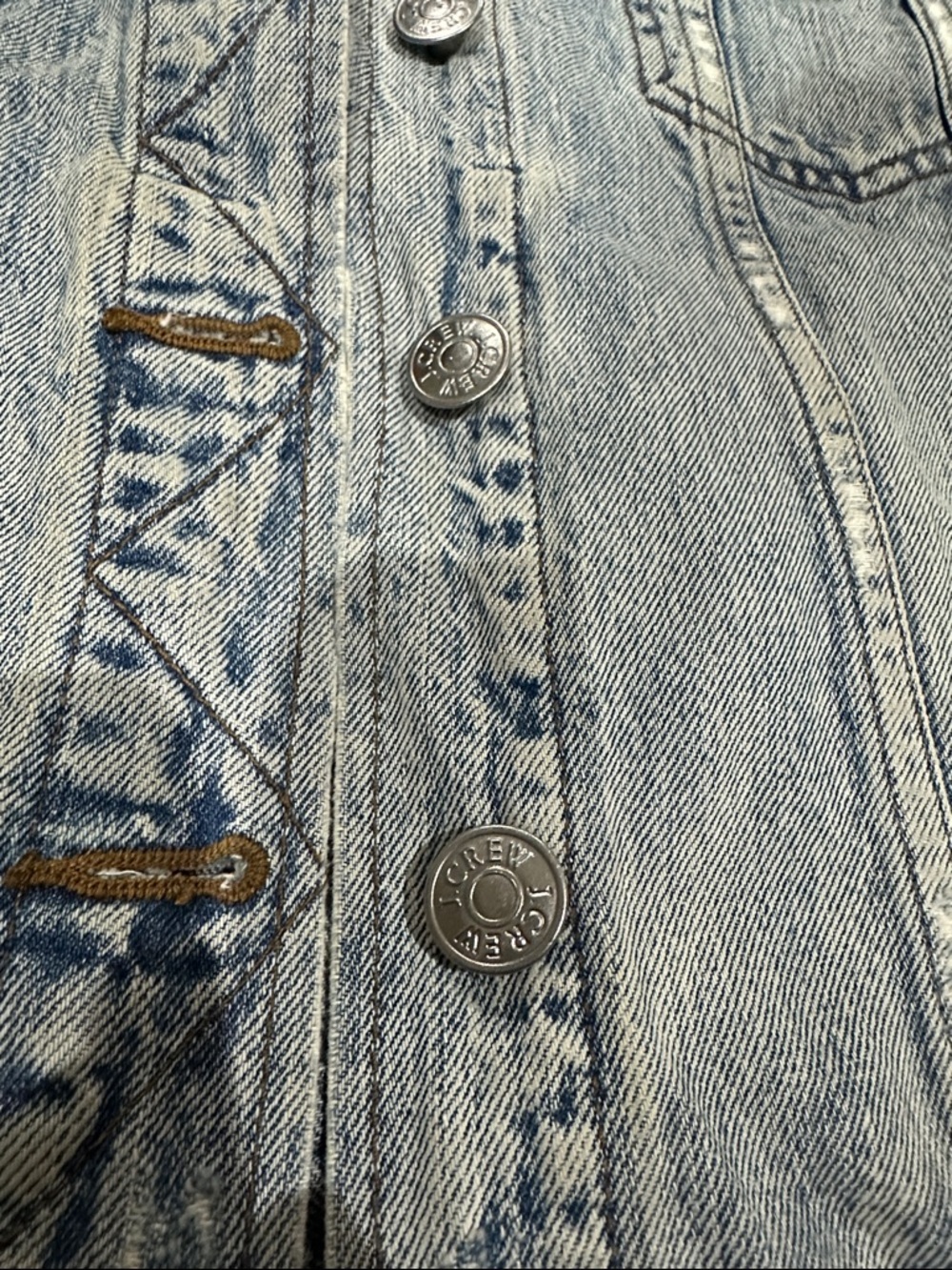 J. Crew Indigo Light Wash Denim Jacket  Size S - Picture 3 of 5